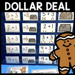 Gingerbread Addition Game Adding Math 1st Grade Spanish Bilingual Kindergarten