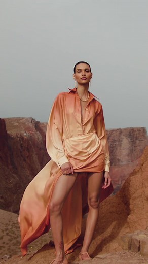 Stylish Desert Outfit Showcase in Stunning Red Rocks