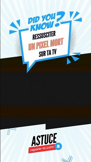 Astuce magique pour Pixel mort sur ta TV ? Fonce et partage ! - repare-tv.com #tv #gaming #tech
