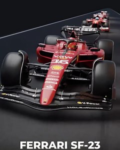 The remarkable transformation of F1 cars through the years 🤯 A few more stats on the four cars: 412T (1994): V12 75° 3500cc, 850hp @ 15800rpm, 505kg F2004 (2004): V10 90° 3000cc, 940hp @ 19000rpm, 605kg F138 (2013): V8 90° 2400cc KERS, 830hp @ 18000rpm, 642kg SF-23 (2023): V6 90° 1600cc Turbo KERS, >1000 @ 10500rpm, 798kg The 1994 car had the most displacement (mandated by the rules) and cylinders. I was also the lightest, by far! The F2004 car could reach 19000rpm! The SF-23, although very hea