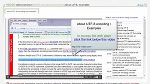 HTML5 About UTF-8: Why choosing UTF-8 - Examples / w3-video.com