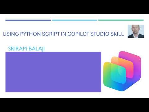 Using Python Scripts in Copilot Studio Skills