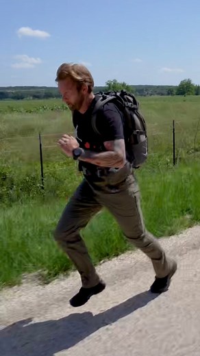 The Ministry of Defence on Instagram: "Keep yourself moving and be ready. No matter what your ready is. I’ve been running with a backpack, rucking, tabbing, yomping or whatever you want to call it, on and off since I was around 11 years old. Early in my military career, I struggled with the 2 miler - 2 miles carrying 35lbs and a weapon in under 18 minutes. Now, in my golden years, the test I disliked the most has become my go to. Yes, I’m wearing a Ministry of Defence t-shirt. And yes, it will s