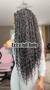Extra Full Boho Locs *EASY METHOD* #feathercrochet #ywigs