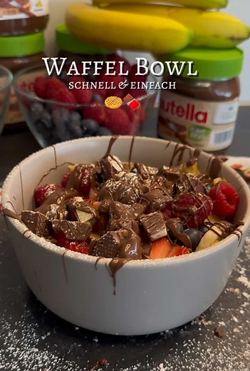 Waffel Bowl - Der perfekte Snack für jeden Anlass