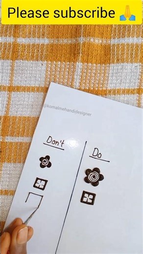 Don't ❌ vs Do ✅ Mehndi Designs | Right & Wrong Henna Tips for Beginners #shorts #mehndi #mehndihack