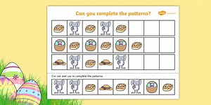 Easter Complete the Pattern Worksheet