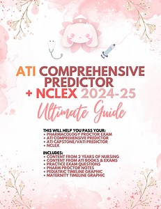 ATI COMPREHENSIVE PREDICTOR 2024-25 - Etsy