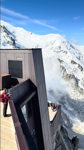 TMB Backpacking Begins in Chamonix Aiguille du Midi | Tour du Mont Blanc Adventure #shorts