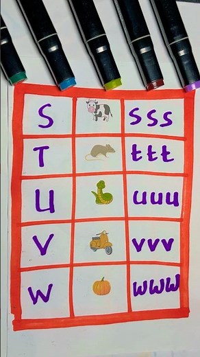 Learn to recognize the letters S-W #education #learning #reels #shortvideo #shorts