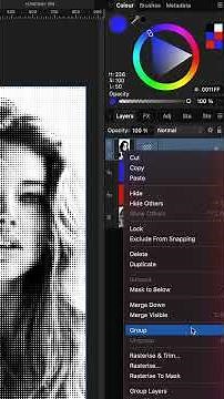 Affinity Photo Halftone mask #shorts