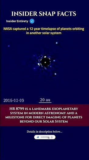 NASA Captures Real Exoplanets in Motion | HR 8799 Seen Over 12 Years #space #science #nasa #tech