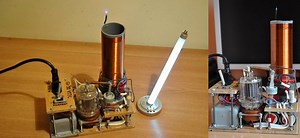 Tesla Coil Uses Vintage Tube