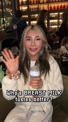 BREAST MILK Taste Test 🍼🫢 #tastetest #breastmilk #breastmilktasting #tastingweirdthings #milk #gotmilk #gotmilkchallenge #rawmilk #breastfeedin #viraltiktok