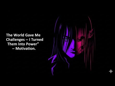 The World Gave Me Challenges — I Turned Them Into Power” — Motivation