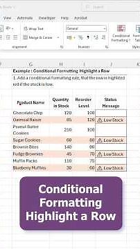 Excel Conditional Formatting How to highlight a Row
