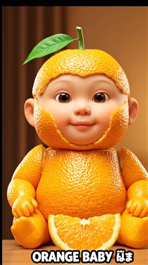 Cute Fruit Baby Eating Fruit 🍊 #asmr #oddlysatisfying #cutebaby #shorts