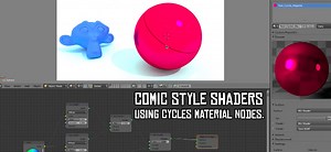 Comic color shaders using cycles material nodes
