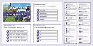 South African 30 Seconds Quiz Cards