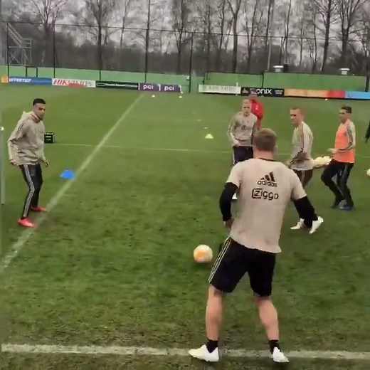 Training under Erik ten Hag looks intense