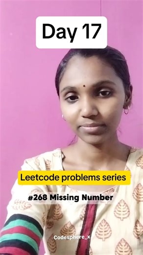 Education on Instagram: "Comment -Day 17 -#268 missing number #technology #programmer #dsa #leetcode"