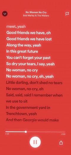 Bob Marley 'No Woman No Cry' Lyrics Video