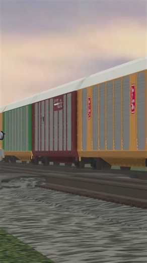 CSX autorack and local trains race down the double main (Ro- Scale Chicgoland)