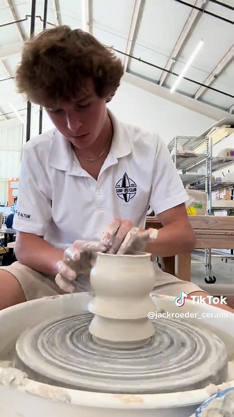 Ceramic Vase Creation on the Pottery Wheel