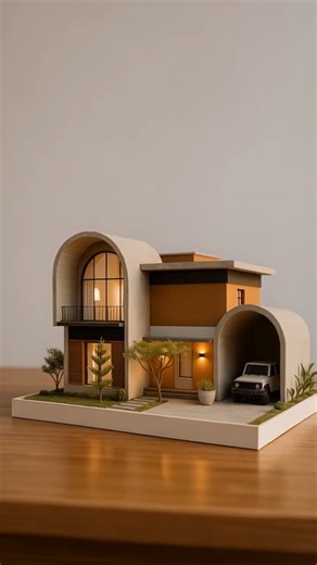 Bold Curved Vault House Design