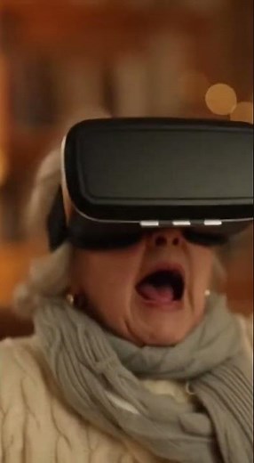 Grandma's Hilarious VR Roller Coaster Ride