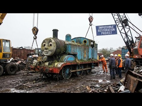 Salvaging The Abandoned Thomas the Tank Engine Pulled Out From Scrap Yard - Impossible Restoration!