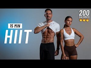 15 MIN INTENSE HIIT WORKOUT - ALL STANDING - Full Body, No Equipment, No Repeats