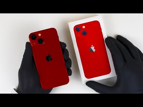 Apple iPhone 13 Mini Red Unboxing + Gameplay - ASMR