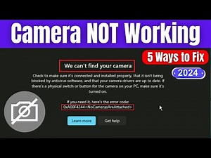 ✅SOLVED - We Can't Find Your Camera(0xA00F4244) On Windows10 - Laptop Camera Not Working