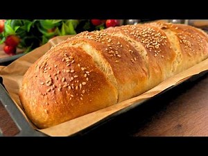 No-Knead Bread Recipe! Crispy Outside, Soft Inside