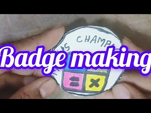 Maths champion badge making #badgemaking #maths #champion #ramanujanmathematician #birthdayspecial