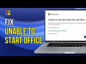 How to Fix Unable to Start Office Error Code 147-0 - We Couldn't Open Microsoft Office