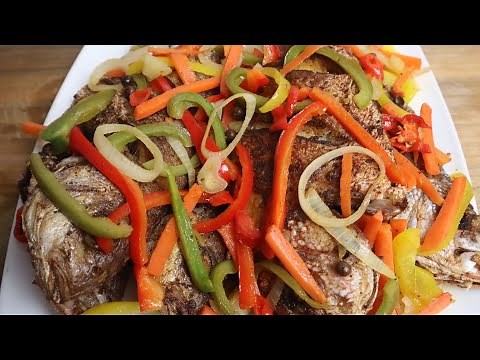 HOW TO MAKE JAMAICAN ESCOVITCH FISH | CRISPY FRIED FISH RECIPE | SNAPPER FISH