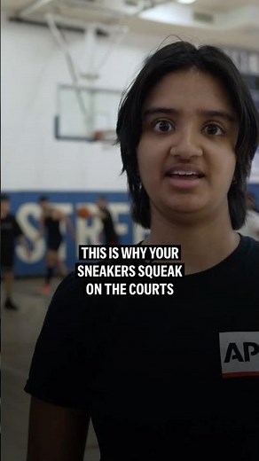 Scientists figured out why sneakers squeak on basketball courts
