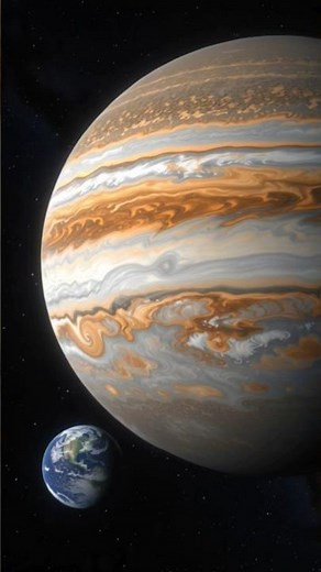 Jupiter vs Earth 🌍🪐 | Shocking Size Difference | #Jupiter #Earth #PlanetComparison #solarsystems