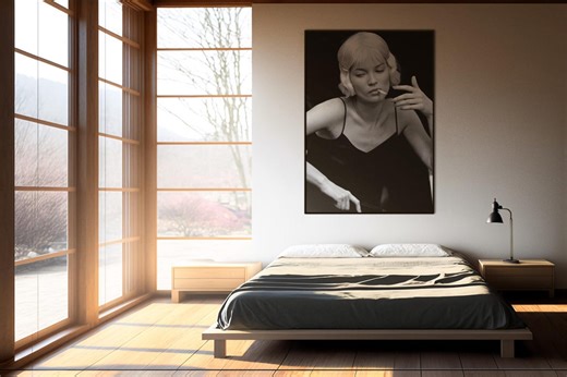 Kate Moss Smoking Black and White Poster | Iconic 90s Fashion Photography | Vintage Supermodel Wall Art | Editorial Model Print | Kate Gift - Etsy