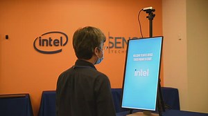 A touch screen goes touchless with gesture-based control in Intel RealSense software and 3D camera