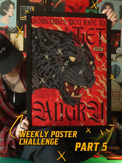 Here's a glimpse behind the scenes on what my design process is like when drafting up these poster ideas week to week. There's a lot of little details to think about when mixing illustration with graphic design. Part 5 in my weekly poster series. #art #graphicdesign