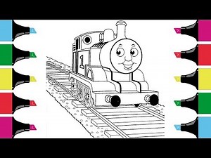Coloring Thomas The Train |Fun Kids Coloring Page with Thomas the Train