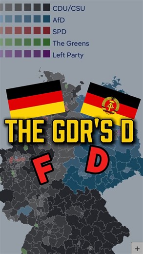 Call Me Steve on Instagram: "Why do I say that East Germany got a D and West Germany an F, despite the strong hold of the far right now being in the former East? Short answer: East Germany collapsed almost 40 years ago, and West German historians. Long answer: a 2:22 long video. Sources include: “Aftermath: Life in the Fallout of the Third Reich, 1945-1955” by Harald Jähner “...West German Historians and the Attempt to Escape from the NS Past” by Richard Evans “Divided Memory” by Jeffrey Herf “D