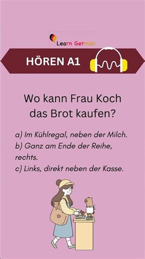 #26 A1 Hören üben | Practice Listening Skills in German A1 | Learn German | Goethe Zertifikat A1