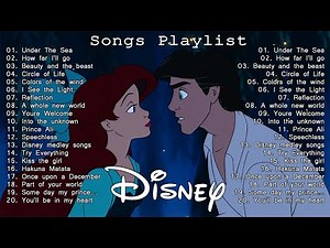 Disney Music Collection 2024 🍭 Disney Album 100 Years Anniversary 🎶 Under The Sea , How far I'll go