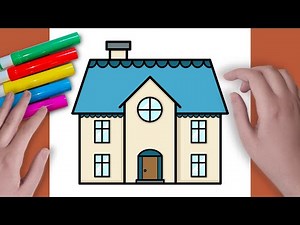 How To Draw A Mansion House Step by Step