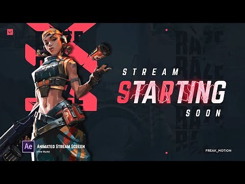 Animated VALORANT Screens for Streaming! - Intro animation - Free presets - After effects tutorial 2