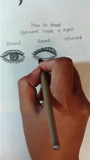 How to draw different shapes of eyes #youtubeshorts #drawing #art #menggambar #tutorial #howtodraw